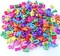 300+ PCS Large Alphabet Beads (9×12mm) – A–Z Plastic Letter Beads in Solid Colors for Jewelry & Crafts